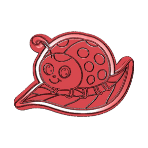 Cute Snail on Leaf Cookie Cutter