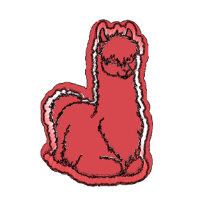 Sitting Llama Cookie Cutter