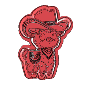Cowboy Llama Cookie Cutter