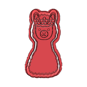 Floral Llama Cookie Cutter