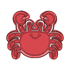 Cartoon Crab Cookie Cutter