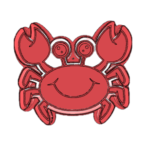 Smiling Crab Cookie Cutter