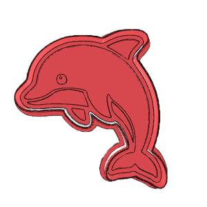Jumping Dolphin Cookie Cutter