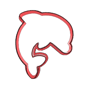 Happy Dolphin Cookie Cutter