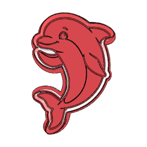 Dolphin Silhouette Cookie Cutter