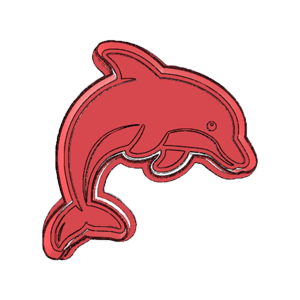 Jumping Dolphin Cookie Cutter
