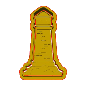 Detailed Lighthouse Cookie Cutter