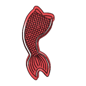 Fish Scale Mermaid Tail Cookie Cutter