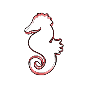 Cartoon Seahorse Cookie Cutter