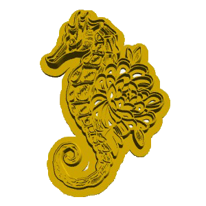 Curved Seahorse Cookie Cutter