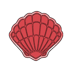 Textured Seashell Cookie Cutter