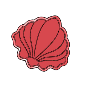 Spotted Ocean Shell Cookie Cutter