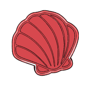 Rounded Scallop Seashell Cookie Cutter