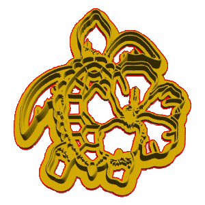 Floral Turtle Cookie Cutter