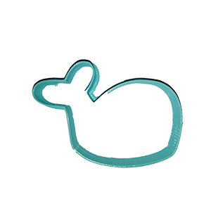 Whale Outline Cookie Cutter