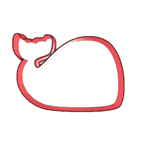 Whale Tail Cookie Cutter