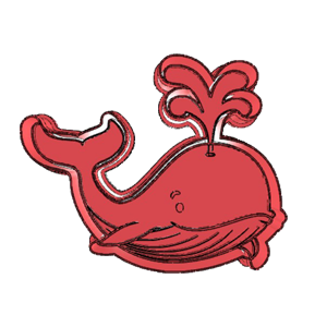 Cartoon Whale Cookie Cutter