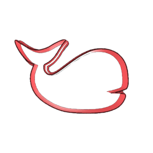 Whale Outline Cookie Cutter