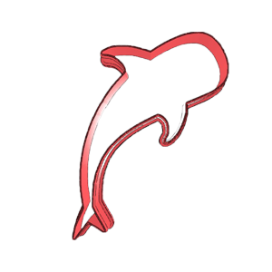 Swimming Whale Cookie Cutter