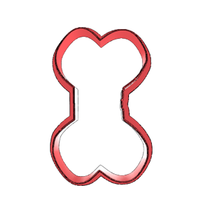 Dog Bone Cookie Cutter