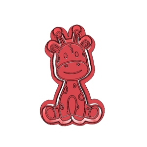 Cute Giraffe Cookie Cutter