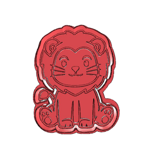 Cute Lion Cookie Cutter