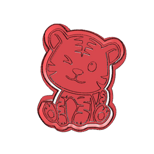 Cute Tiger Cookie Cutter