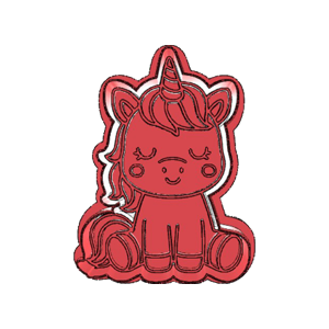 Sleeping Unicorn Cookie Cutter