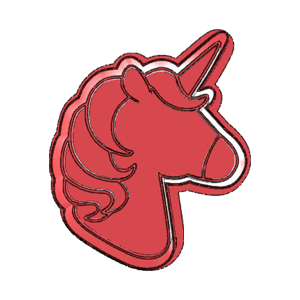 Unicorn Head Cookie Cutter