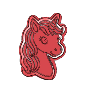 Unicorn Head Cookie Cutter