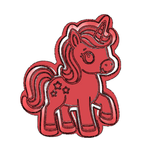 Standing Unicorn Cookie Cutter