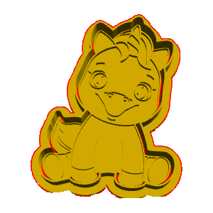 Baby Unicorn Cookie Cutter