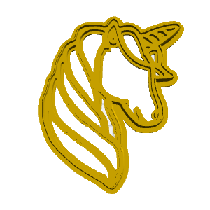 Unicorn Head Cookie Cutter