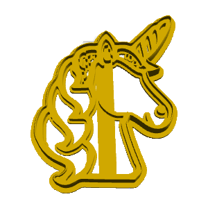 Unicorn Head Cookie Cutter