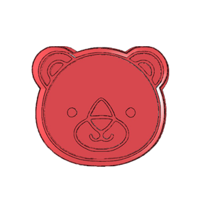 Cute Bear Face Cookie Cutter