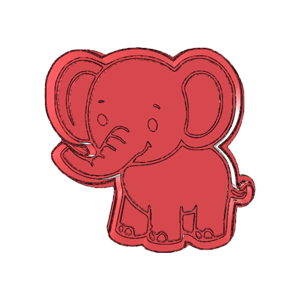 Elephant Cookie Cutter