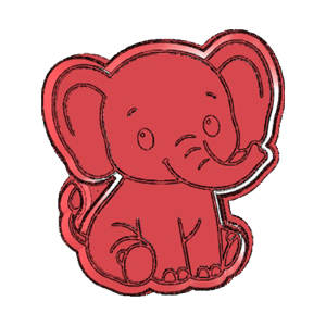 Cute Elephant Cookie Cutter