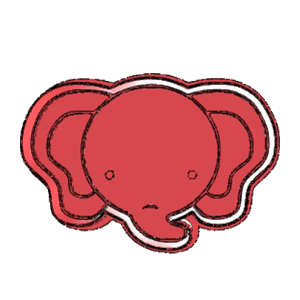 Elephant Head Cookie Cutter