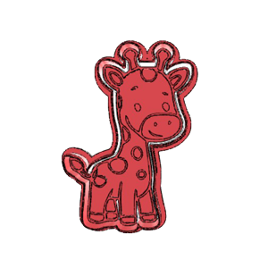 Cute Giraffe Cookie Cutter
