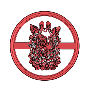 Floral Giraffe Cookie Cutter