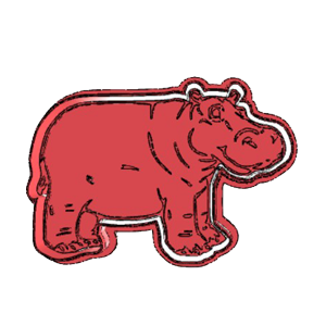 Hippo Cookie Cutter