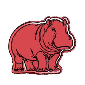Hippo Face Cookie Cutter