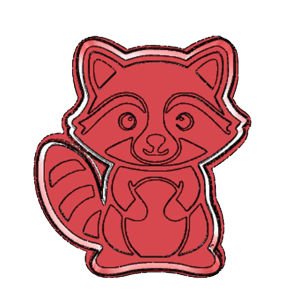 Raccoon Cookie Cutter