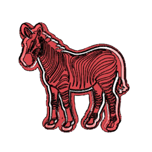 Realistic Zebra Cookie Cutter