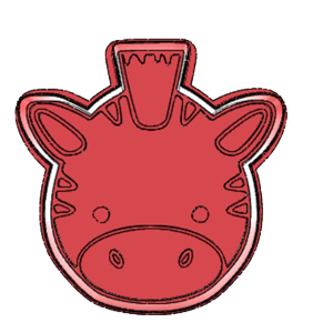 Zebra Face Cookie Cutter