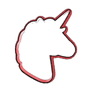 Unicorn Outline Cookie Cutter
