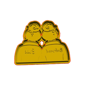 Bride and Bridesmaid Cookie Cutter