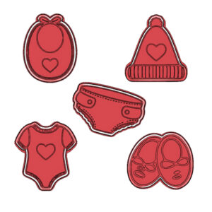 Baby Clothing Cookie Cutter Set