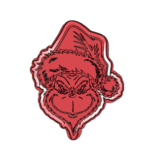 Grinch Head Cookie Cutter