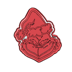 Grinch Head Cookie Cutter